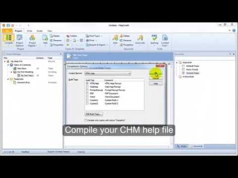 How to Create a CHM Help File