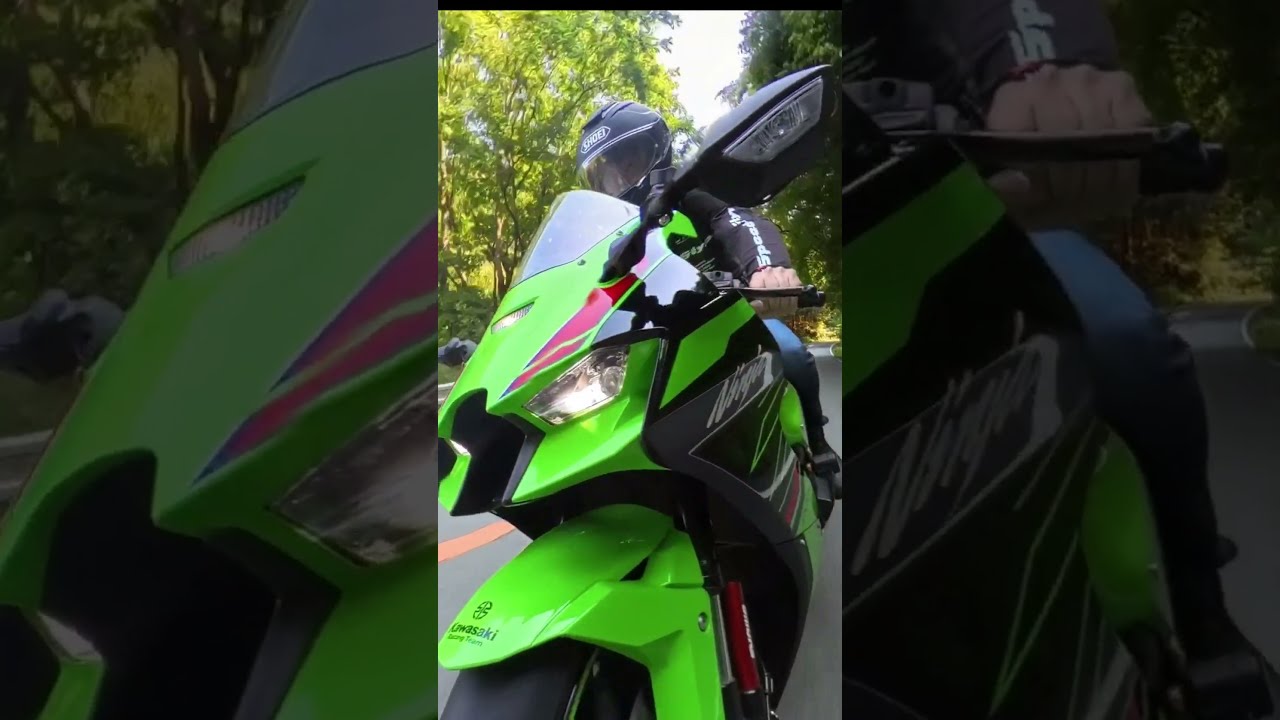 Kawasaki zx10R Insta360 X4 フロントビュー 自撮り #Shorts