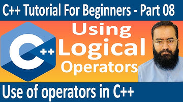 logical operators in c++ | what are the logical operators in c++ language, c++ boolean operators #08