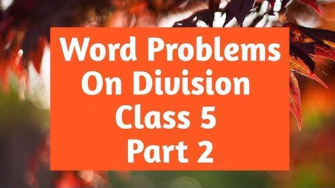 APS Class 5 Maths Unit 3 ex 3.4 | Multiplication and Division : Word problems on Division Class 5