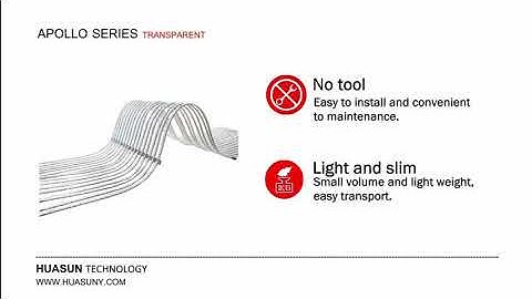 High Brightness Apollo P20 Flexible Transparent LED Screen for Windows Advertising