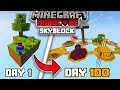 I Survived 100 Days In Minecraft SKYBLOCK Hardcore!!