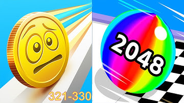 Coin Rush VS Ball Run 2048 Android iOS Gameplay Level 321-330