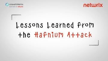 Cybersecurity sketchnotes: Lessons learned from the HAFNIUM Attack