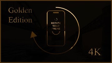 Rotate Your Phone || Golden Edition || Background Video || Overlay Video || Motion Graphic  || 4K