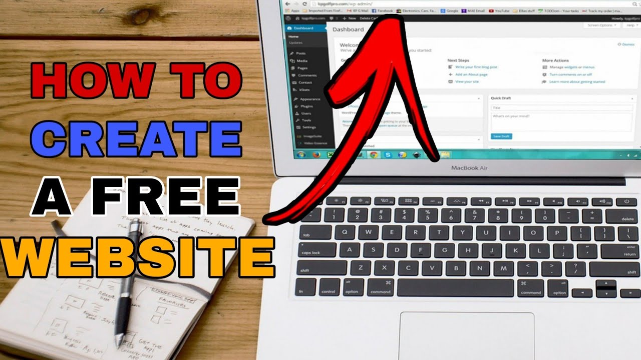 How to create a free wordpress website how to create my own website