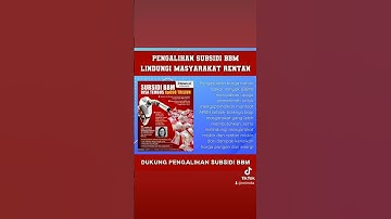 Pengalihan subsidi BBM lindungi masyarakat Rentan ayo dukung bersama