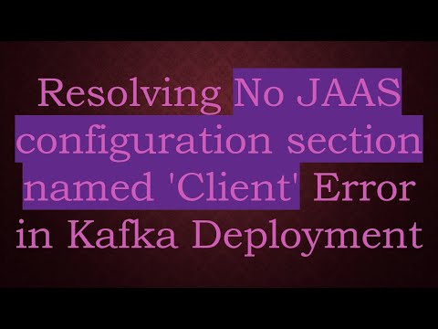 Resolving No JAAS