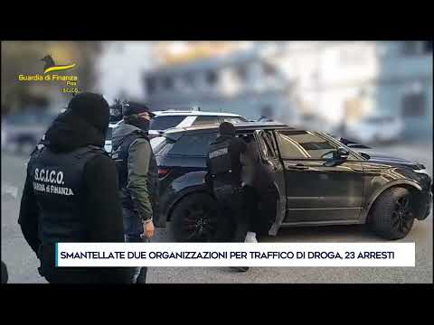 Video SMANTELLATE DUE ORGANIZZAZIONI PER TRAFFICO DI DROGA, 23 ARRESTI