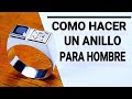 COMO HACER UN ANILLO PARA HOMBRE CON ENGASTE A BISEL ( how to make a ring for men PART 2 )