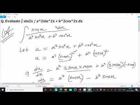 Integrate ∫ sin2x/(a²