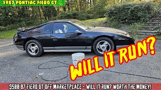 PT1 $500 fiero GT off marketplace  will it run? lets see if this car is worth the money!