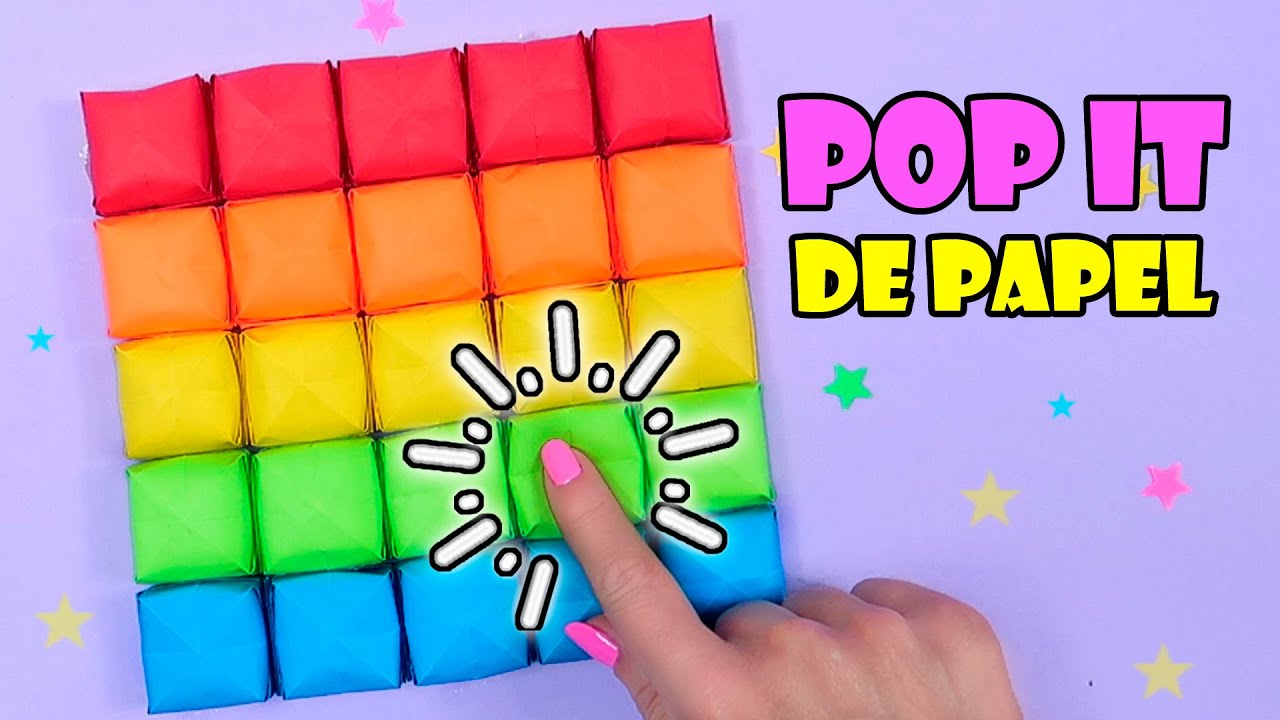 💥😍 POP IT DE PAPEL - Cómo hacer tu propio Pop It Casero DIY Fidget Toys!  💥😍 