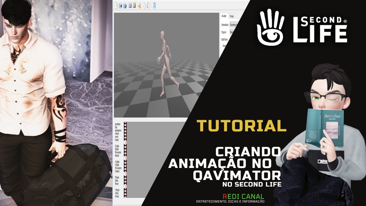 Criando animação Second life - YouTube