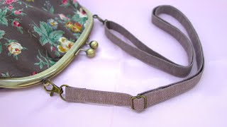 ショルダーベルトの作り方　How to make adjustable shoulder strap　調節可能