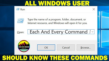 All Windows Run Commands, Every Windows User Should Know. #2020 #codewithpradhan #Windows | in Hindi