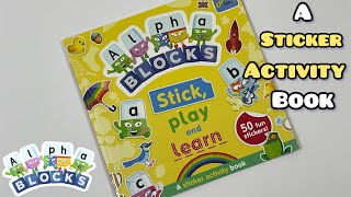 AlphaBlocks  ~ Stick, Play and Learn ~  A sticker activity book  - 50 fun stickers - 🔤🔠🔡 screenshot 4