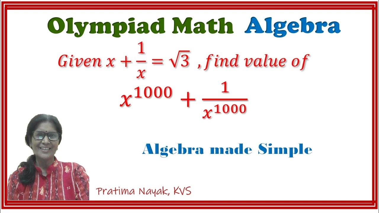 MATH OLYMPIAD | ALGEBRA | HOW TO SOLVE MATH OLYMPIAD QUESTION | YOU ...