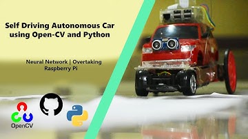 Self Driving Autonomous Car using Open-CV and Python | Neural Network | Overtaking | Raspberry Pi