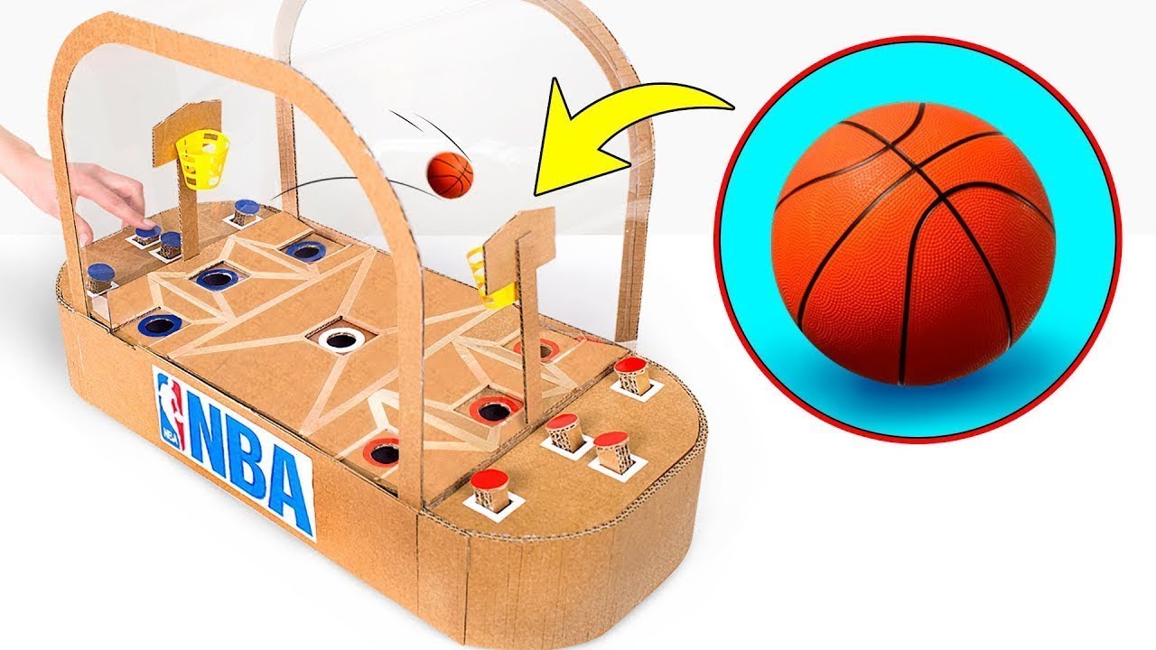 Comment Construire Un Terrain De Basket-ball En Carton Pour 2 Joueurs ? -  YouTube