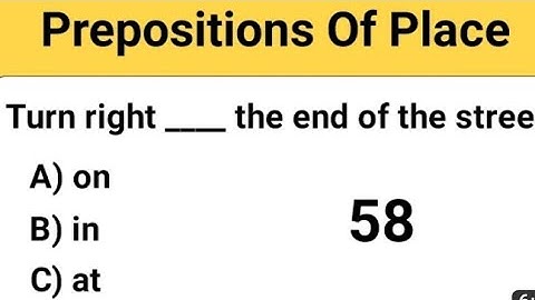 Prepositions of place AT, ON, IN | Grammar Quiz #english | @css-pms