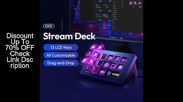 Ulanzi D200 Live Streaming Controller 13 LCD Keys for Vlog Content Creation Photo Video Editing Gami