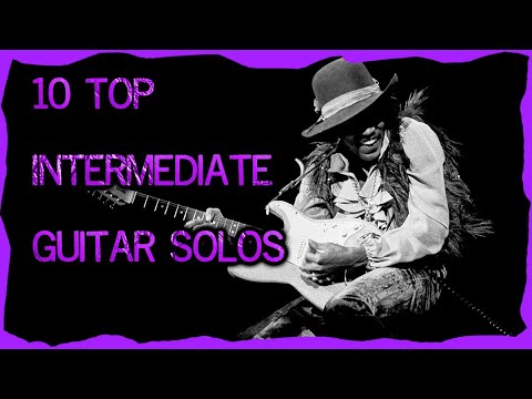 Top 10 Intermediate Guitar Solos 🎸(Guitar Lesson With TAB & Score)🎸