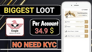 New Airdrop Today | 34.9$ Instant Withdraw Airdrop | Eagle Mining Network Airdrop | New Crypto Loot