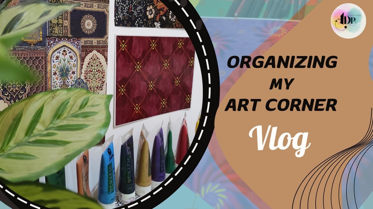 Setting up My Art Corner | 1st Vlog Art Studio at Home - YouTube