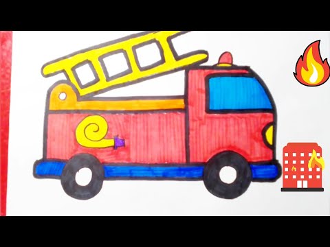 piso Cuyo Último Como dibujar un camión de bomberos/How to draw a fire truck/ - YouTube