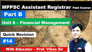 Revision of Unit 6 | MPPSC Assistant Registrar