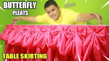 BUTTERFLY PLEATS DESIGN TABLE SKIRTING #TUTORIAL FOR OCASION