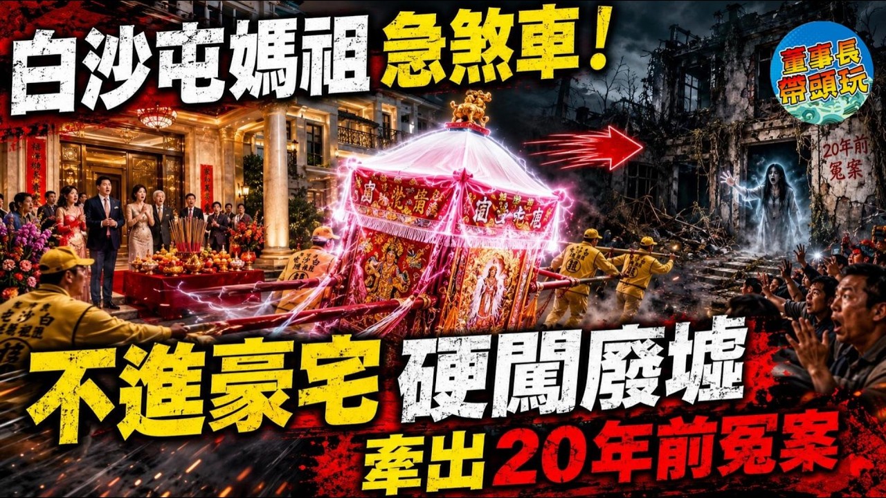 白沙屯媽祖急煞車！不進豪宅，硬闖廢墟，牽出二十年前冤案