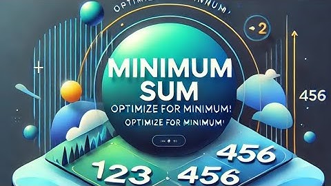 Minimum Sum ll 9 Nov GFG POTD ll Saurabh Sithkar ll @GeeksforGeeksVideos