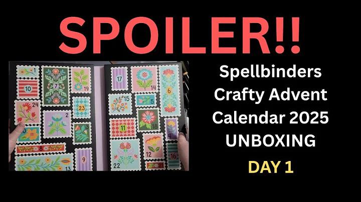 SPOILER: Day 1- Unboxing and 5 Cards!! Spellbinders Crafty Advent Calendar 2025