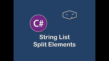 string list split elements in c#
