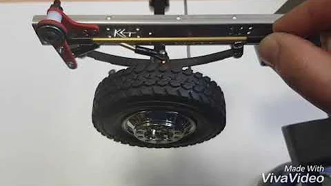 Twin steering system for 1/14 truck