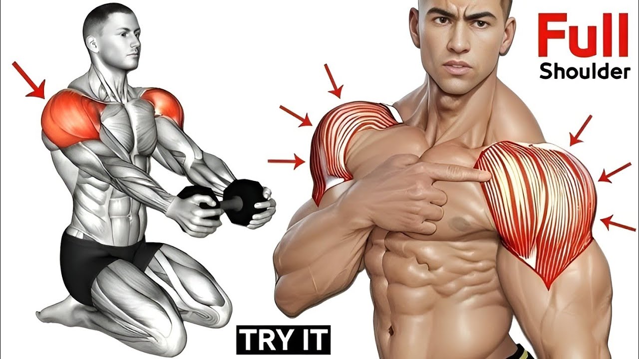 9 dumbbells shoulder exercise for muscle building workout 