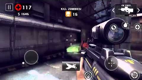 Dead trigger 2 grenade launcher & fn 2000 gameplay iOS level 54.