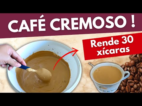 COMO FAZER CAFÉ CREMOSO ?