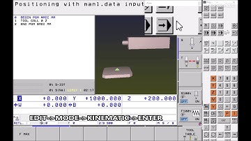 Heidenhain iTNC530 language change and kinematic type selection