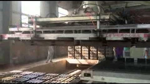 automatic brick stacking system in clay brick manufacturing plant of tunnel kiln