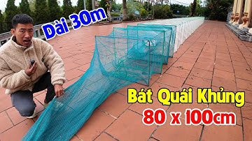 Lồng Bát Quái Khủng 80x100cm Dài 30m - Nặng 26kg - Đánh Cua, Cá, Baba....