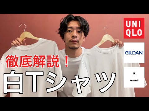 本当にオススメの白Tシャツ3選を教えます。ユニクロ、ギルダン、ニュメロシス