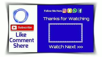 How to make Professional channel outro for YouTube channel on Android phone | youtube End screen