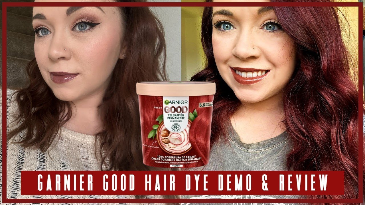 Demo Review Of Garnier Good Permanent Hair Dye Pomegranate Red 