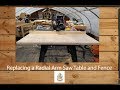 Replacing a Dewalt 7790 Radial Arm Saw Fence and Table Replacing a Dewalt 7790 Radial Arm Saw Fence and Table