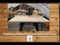 Replacing a Dewalt 7790 Radial Arm Saw Fence and Table