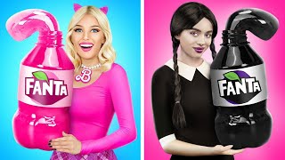 Tantangan Masak Wednesday vs Barbie | Tantangan Hias Kue oleh RATATA POWER