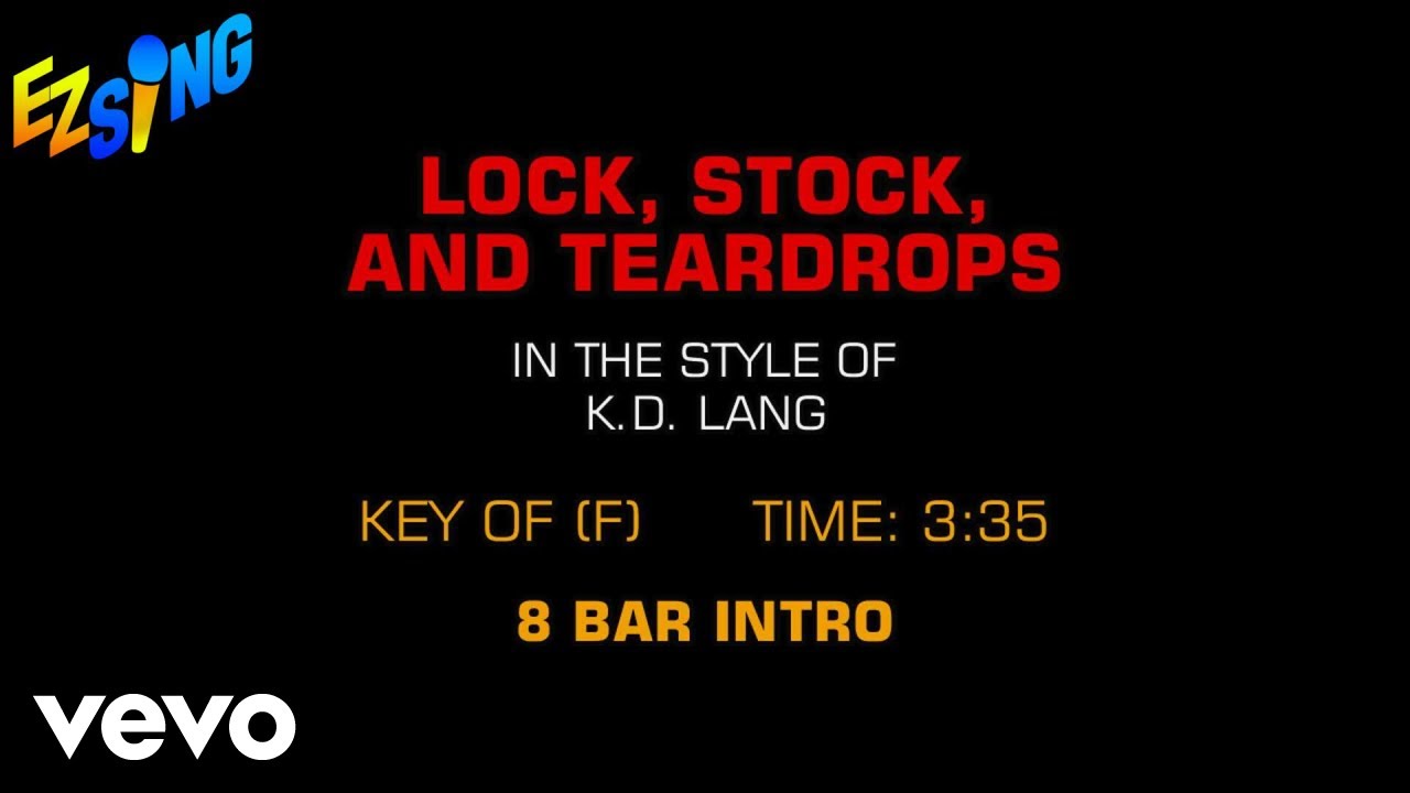 k.d. lang Lock, Stock And Teardrops (Karaoke) YouTube